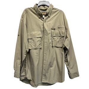 Vintage Remington Mens LS Fishing Hiking‎ Shirt XL Vented